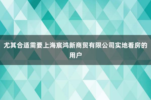 尤其合适需要上海宸鸿新商贸有限公司实地看房的用户